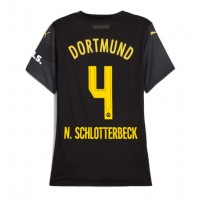 Borussia Dortmund Nico Schlotterbeck #4 Fußballbekleidung Auswärtstrikot Damen 2024-25 Kurzarm